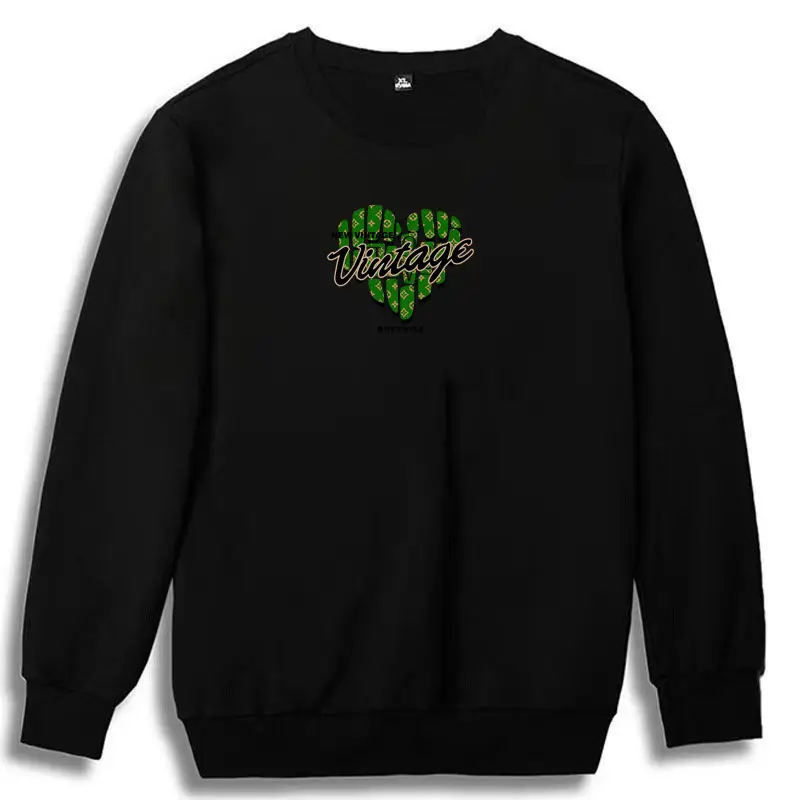 Men Black Dream Graphic Sweatshirt Plus Size