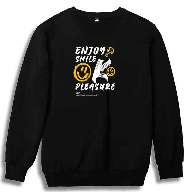 Men Black Dream Graphic Sweatshirt Plus Size