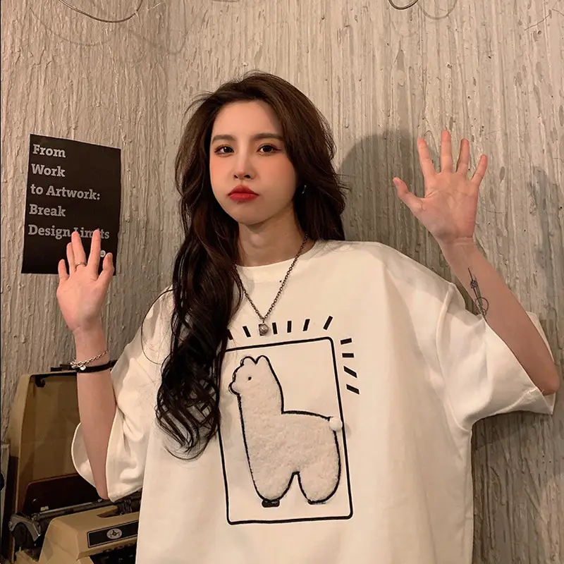 Japanese Style Cute Butterfly Short Sleeve T-Shirt Women - Image 5