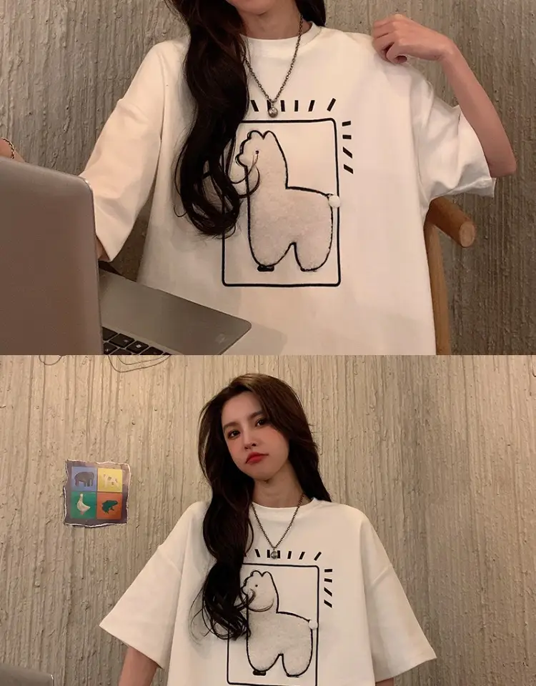 Japanese Style Cute Butterfly Short Sleeve T-Shirt Women — feature 3