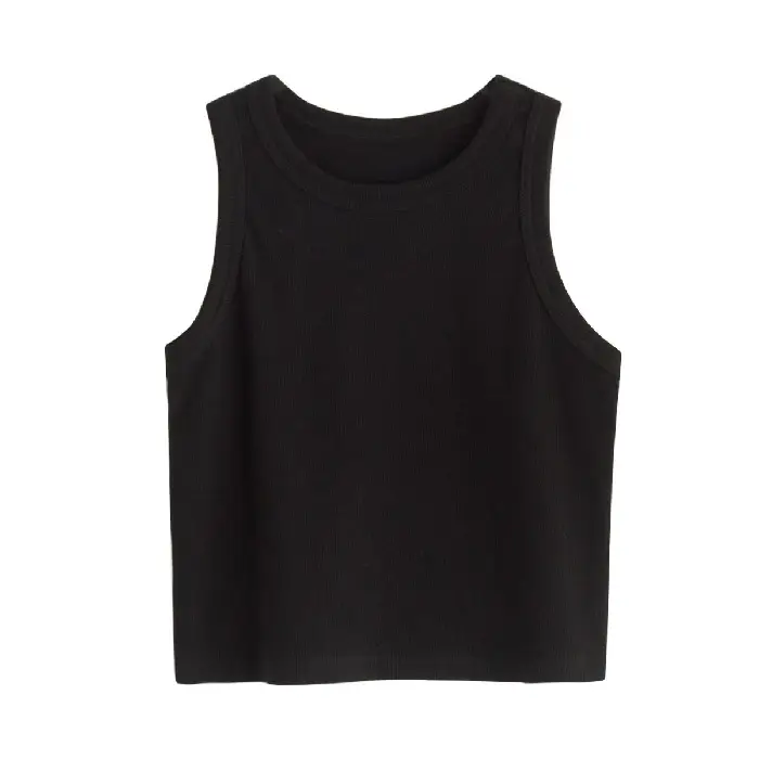 Women's 2026 Spring Top Cotton Tank Top White - Image 2