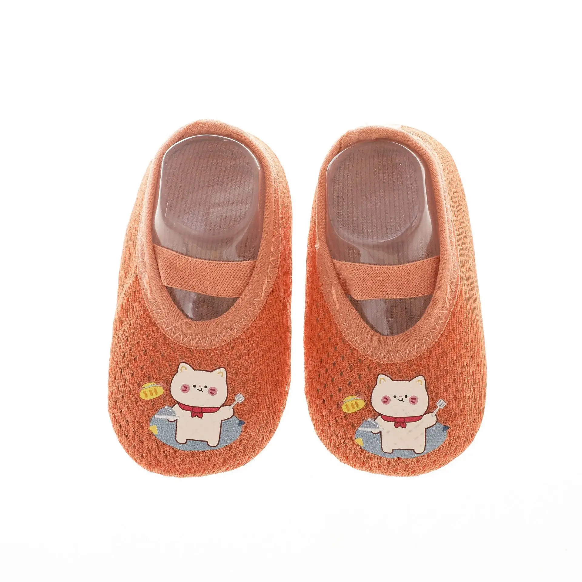 Pink Mesh Baby Floor Socks for Toddler Shoes