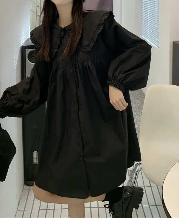 Women's White French Style Long Sleeve Dress 2022 — feature 16