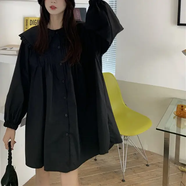 Women's White French Style Long Sleeve Dress 2022 — feature 18