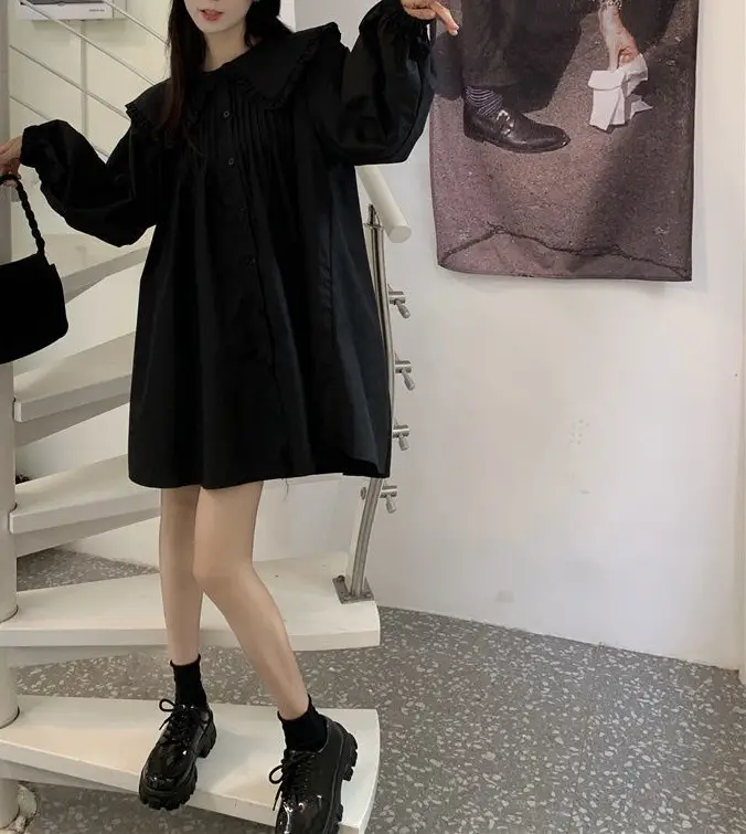 Women's White French Style Long Sleeve Dress 2022 — feature 19