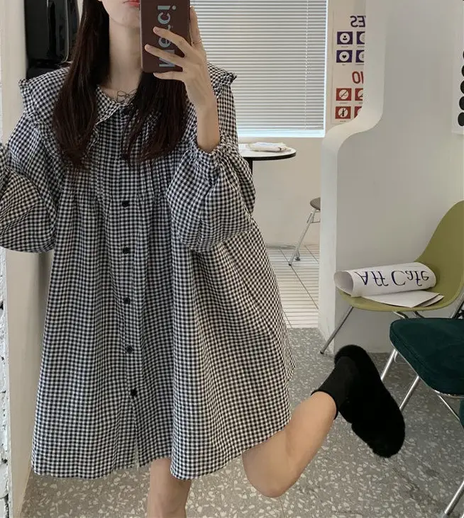 Women's White French Style Long Sleeve Dress 2022 — feature 2