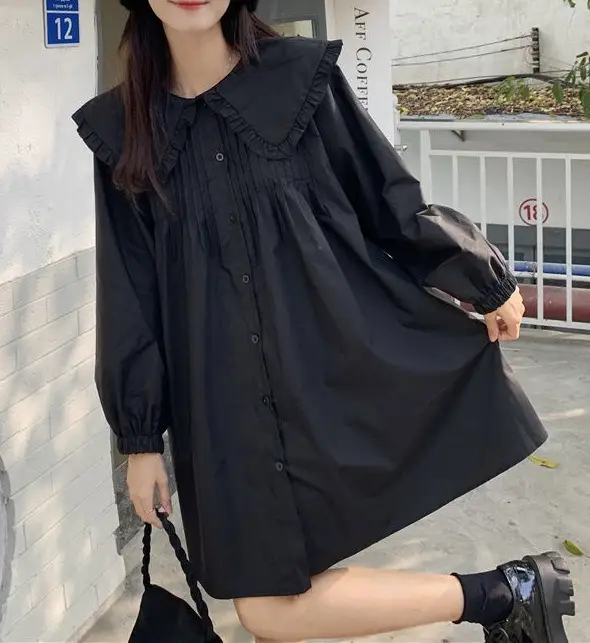 Women's White French Style Long Sleeve Dress 2022 — feature 23