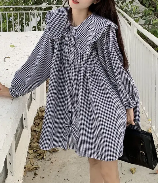 Women's White French Style Long Sleeve Dress 2022 — feature 3