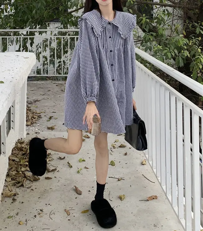 Women's White French Style Long Sleeve Dress 2022 — feature 4