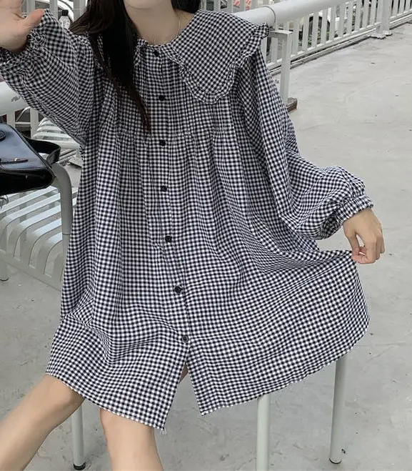 Women's White French Style Long Sleeve Dress 2022 — feature 5