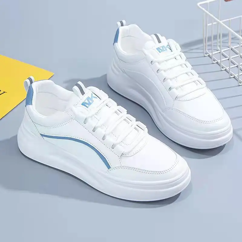 Women White Thick Casual Sneakers Summer 2022 - Image 4