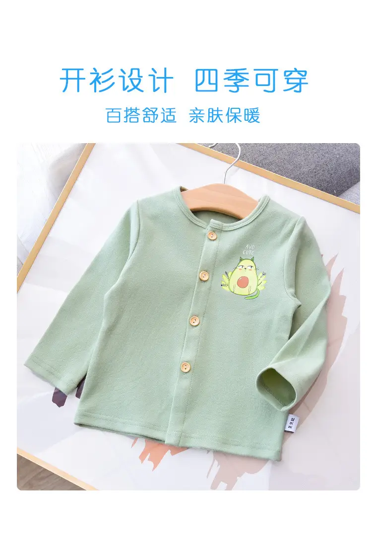 Baby Cotton Cardigan Top Pink Strawberry Print — feature 4