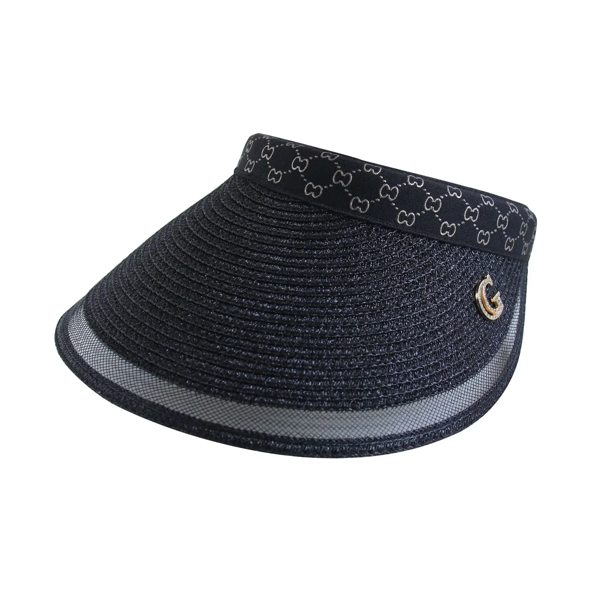 Beach Visor Hat with Big Bristle for Women