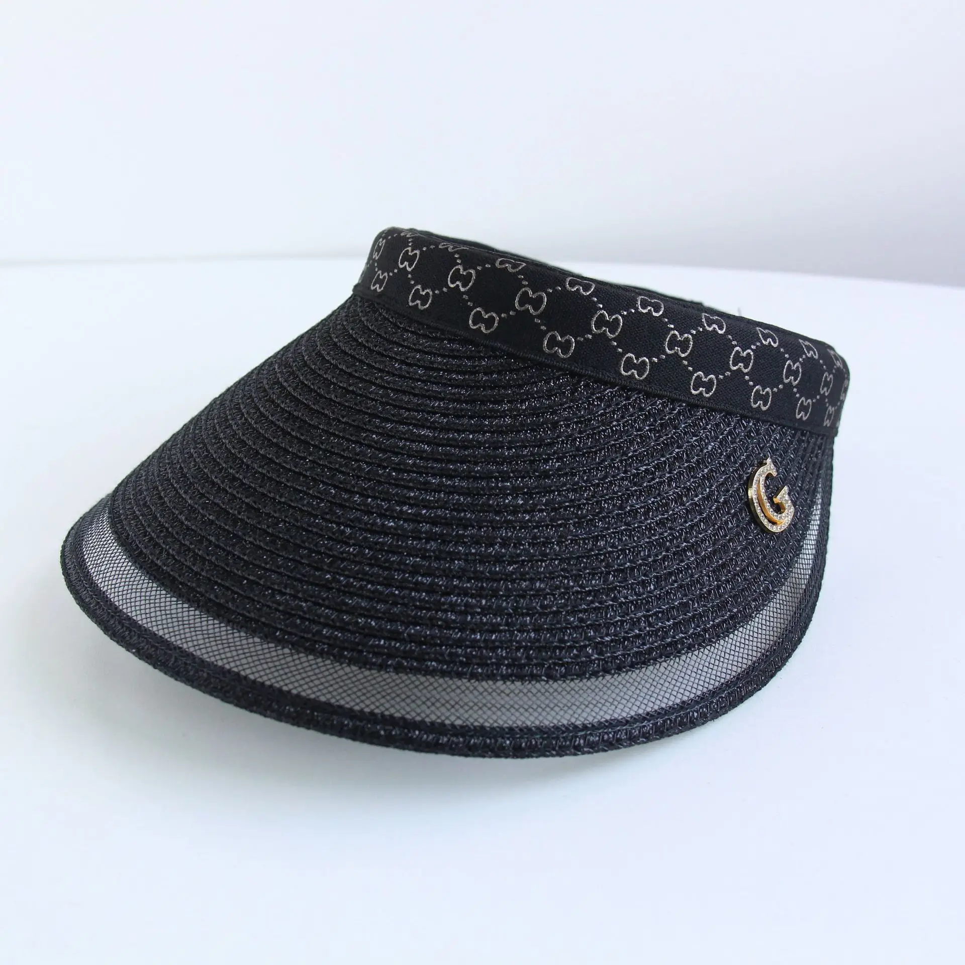 Beach Visor Hat with Big Bristle for Women
