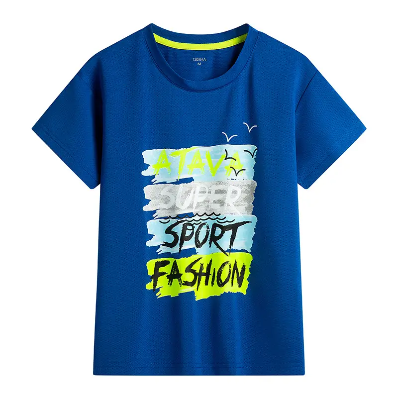 Blue At The Run T-Shirt for Boys Big Kids - Image 20
