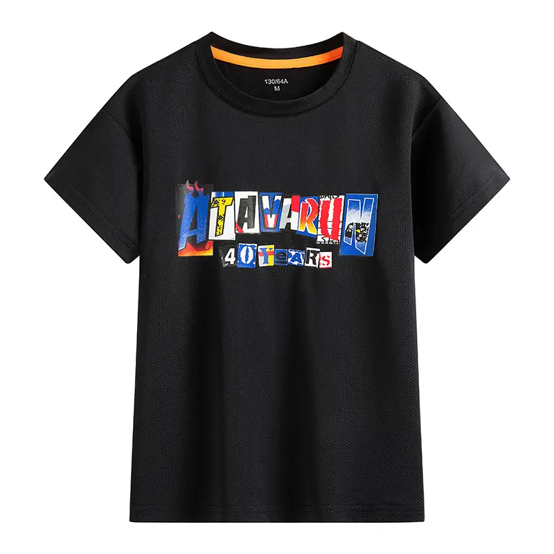Blue At The Run T-Shirt for Boys Big Kids - Image 2