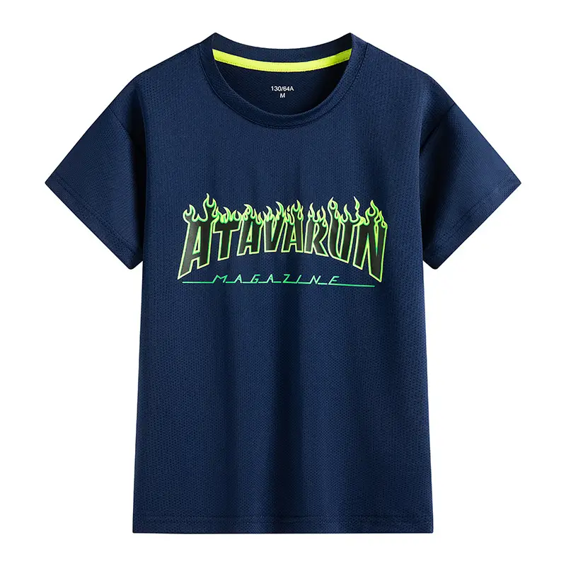 Blue At The Run T-Shirt for Boys Big Kids - Image 24