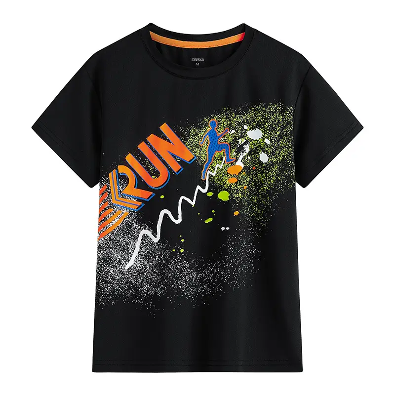 Blue At The Run T-Shirt for Boys Big Kids - Image 28