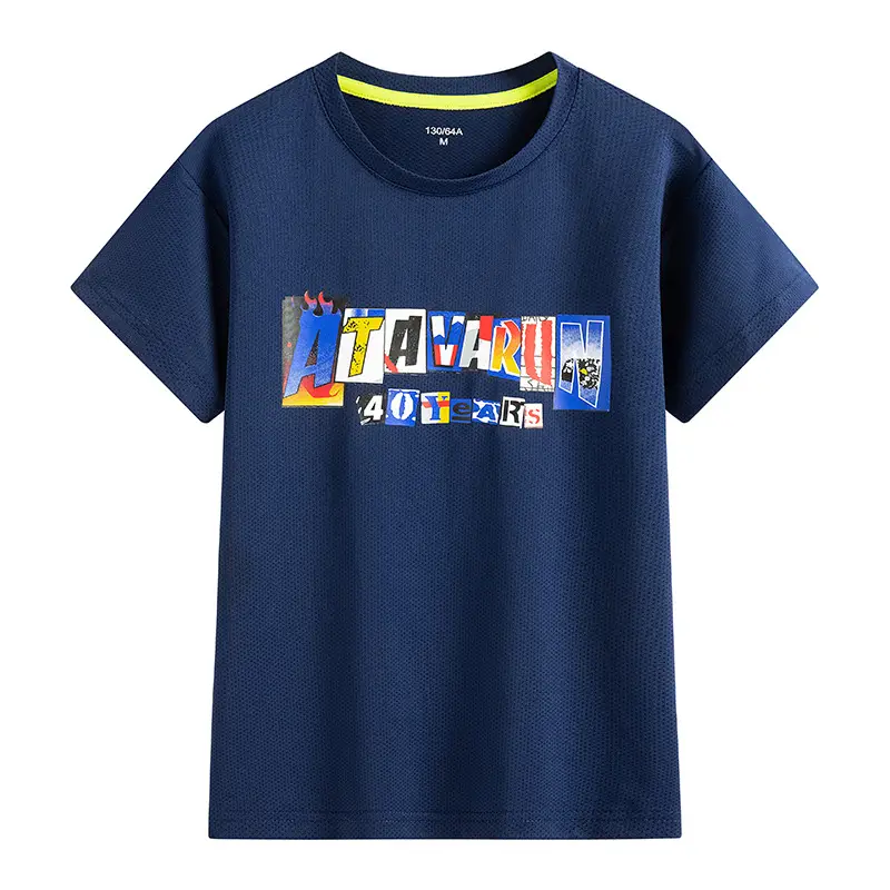 Blue At The Run T-Shirt for Boys Big Kids - Image 6