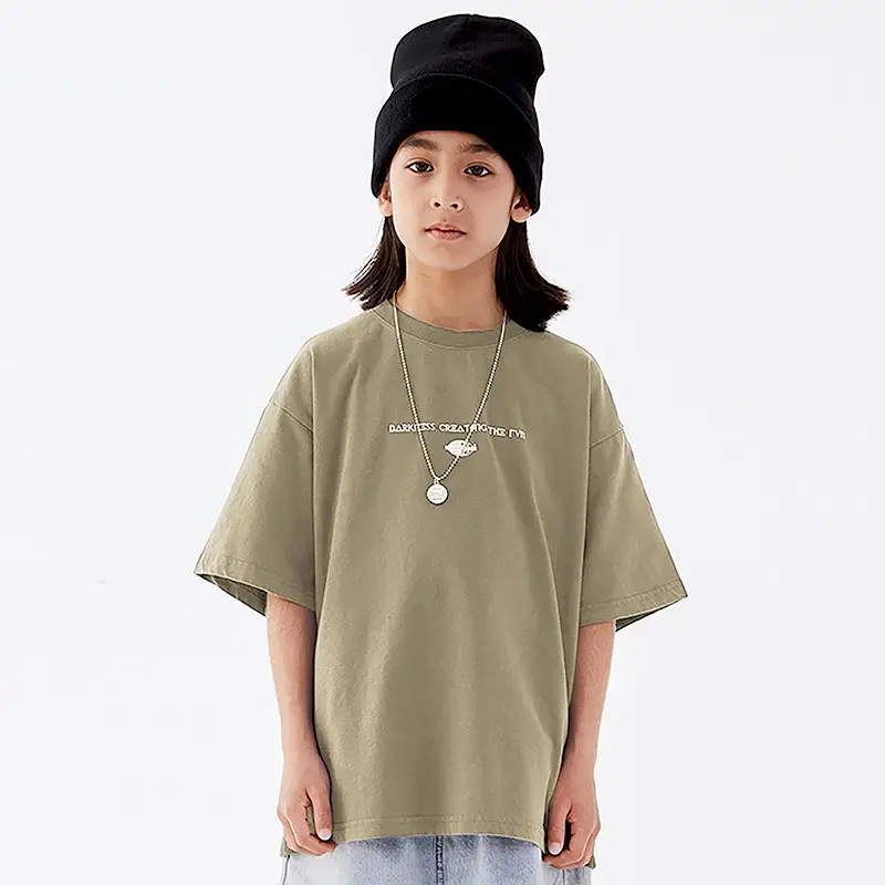 Kids White Cotton T-Shirt Short Sleeve Boys Summer Wear - Image 2