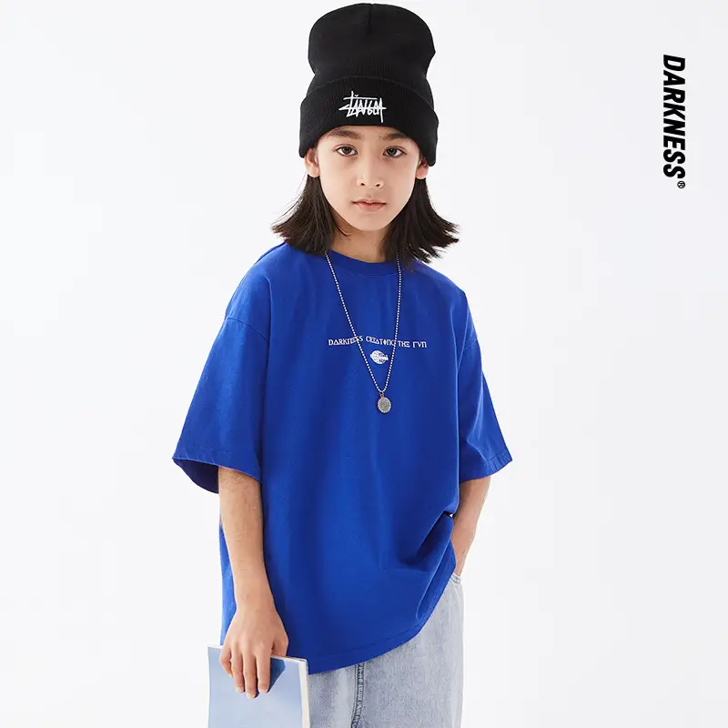 Kids White Cotton T-Shirt Short Sleeve Boys Summer Wear - Image 3