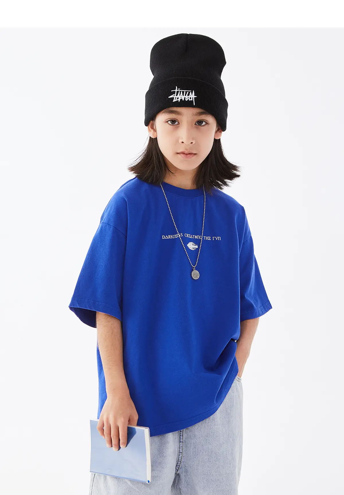 Kids White Cotton T-Shirt Short Sleeve Boys Summer Wear — feature 18