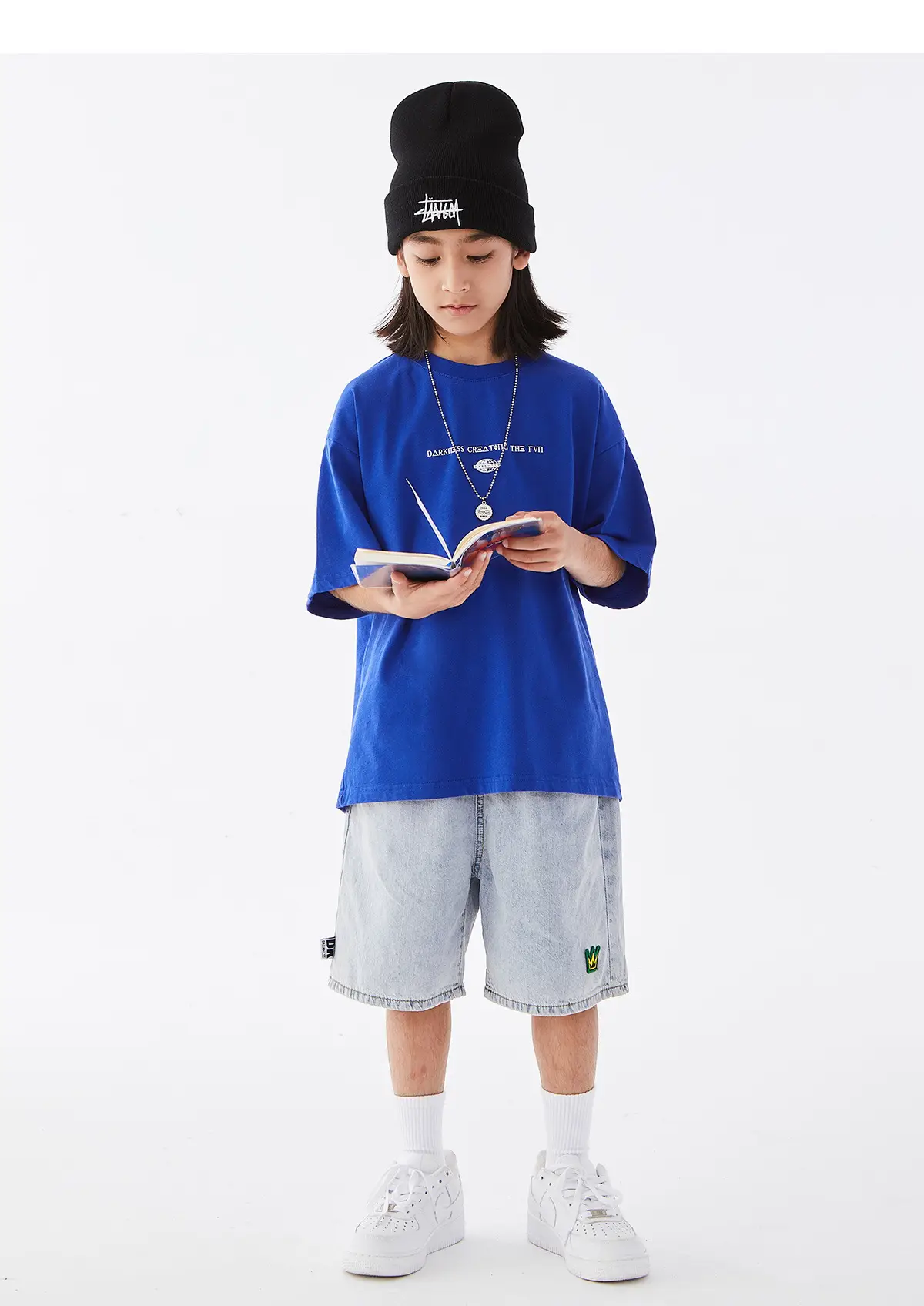 Kids White Cotton T-Shirt Short Sleeve Boys Summer Wear — feature 19