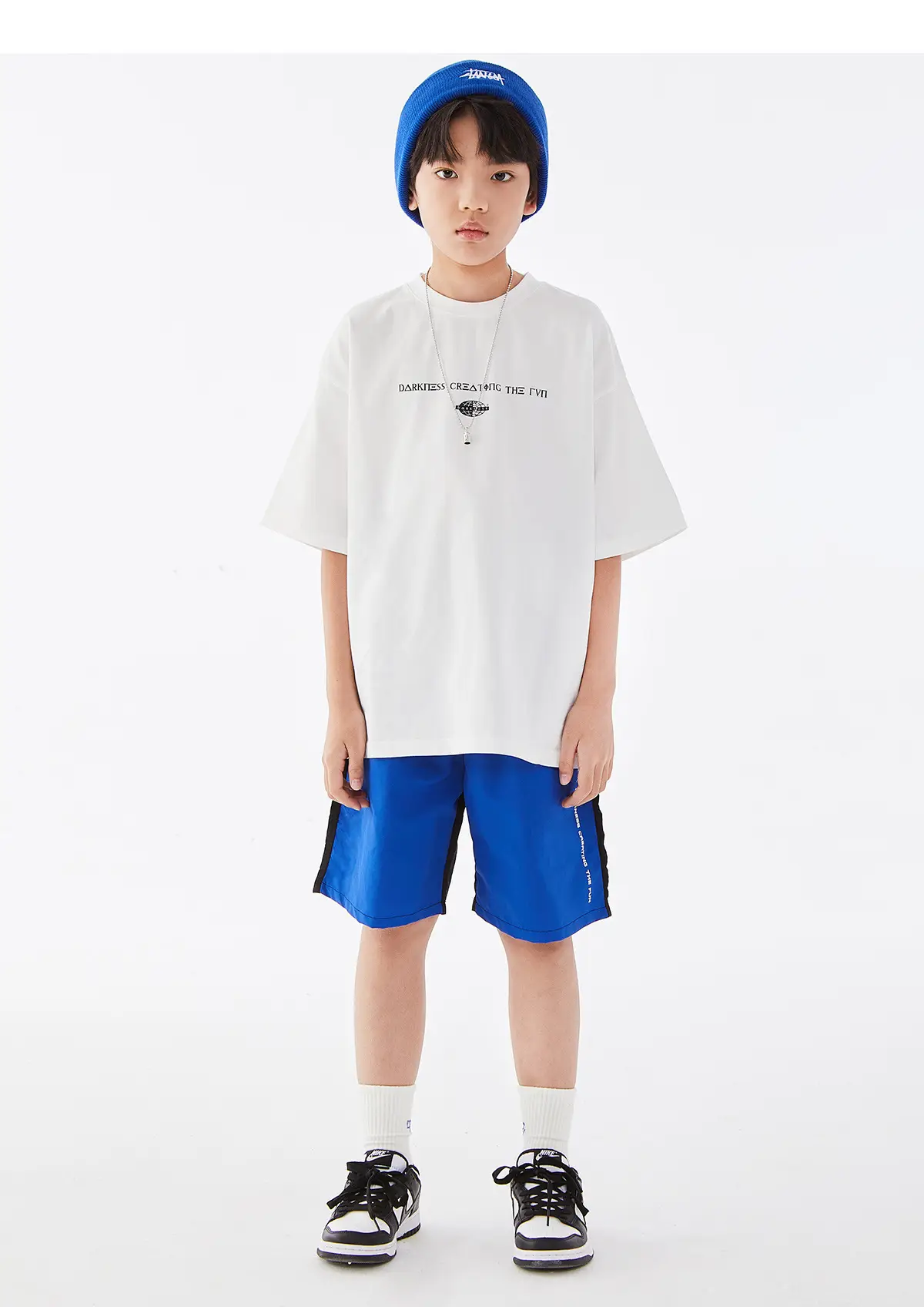 Kids White Cotton T-Shirt Short Sleeve Boys Summer Wear — feature 21