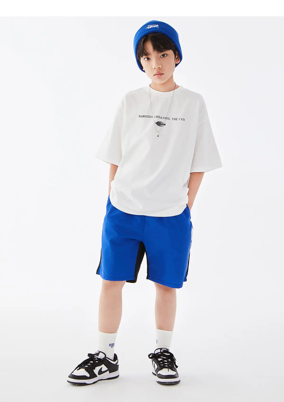 Kids White Cotton T-Shirt Short Sleeve Boys Summer Wear — feature 24