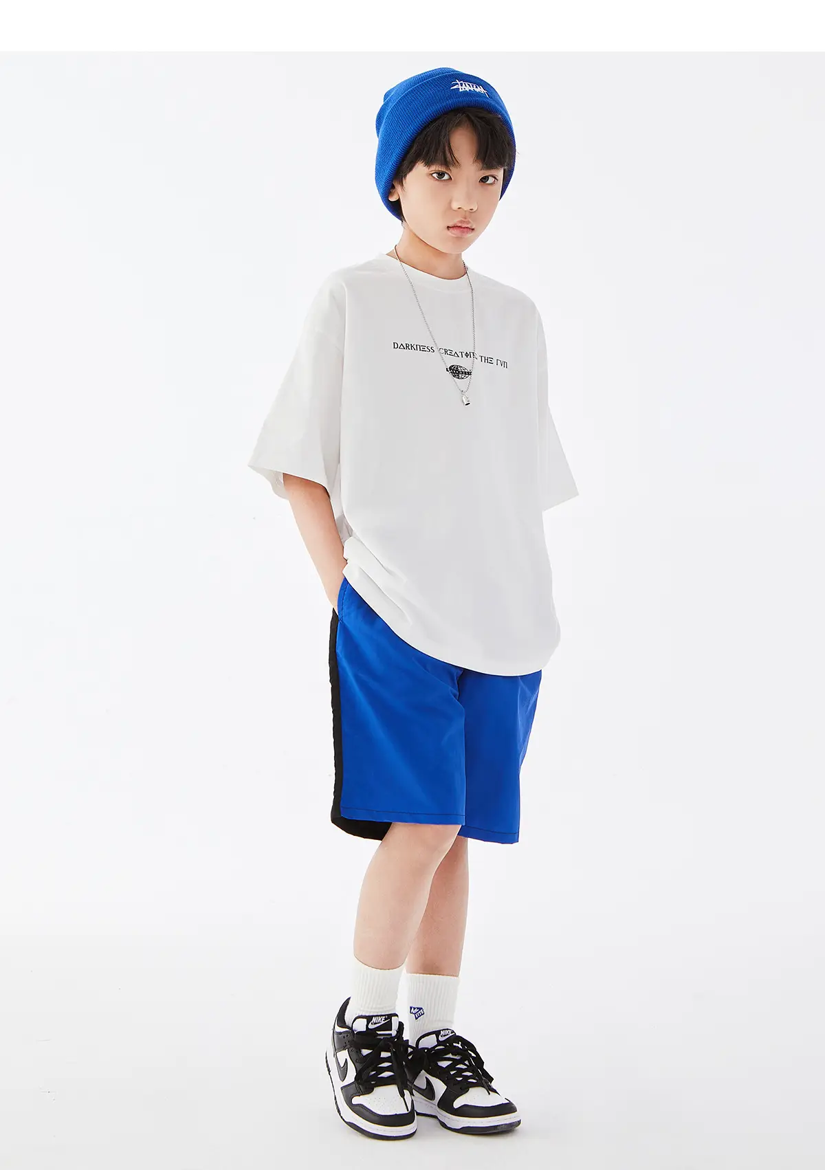 Kids White Cotton T-Shirt Short Sleeve Boys Summer Wear — feature 25