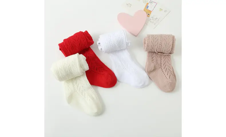 Baby Spanish Style Cotton Leggings 0-2Yr Pink Bow — feature 10
