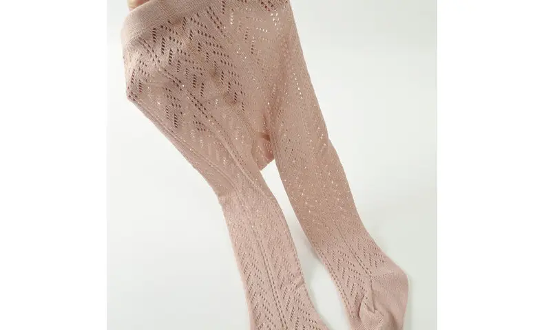 Baby Spanish Style Cotton Leggings 0-2Yr Pink Bow — feature 12