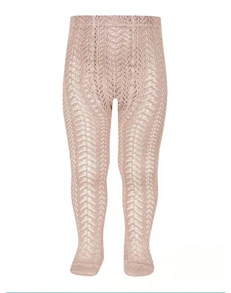 Baby Spanish Style Cotton Leggings 0-2Yr Pink Bow — feature 30