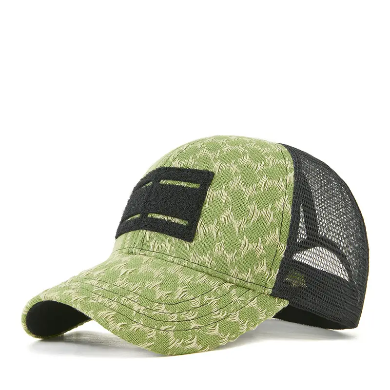 Men Women Green Mesh Sun Cap 2025