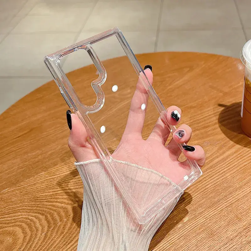 Transparent Crystal Phone Case for Samsung S25
