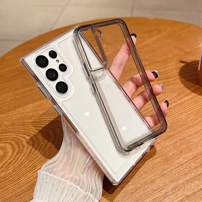 Transparent Crystal Phone Case for Samsung S25