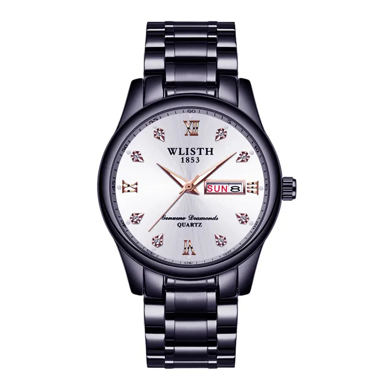 Wally Full Automatic Men's Quartz Watch Gold Steel Band