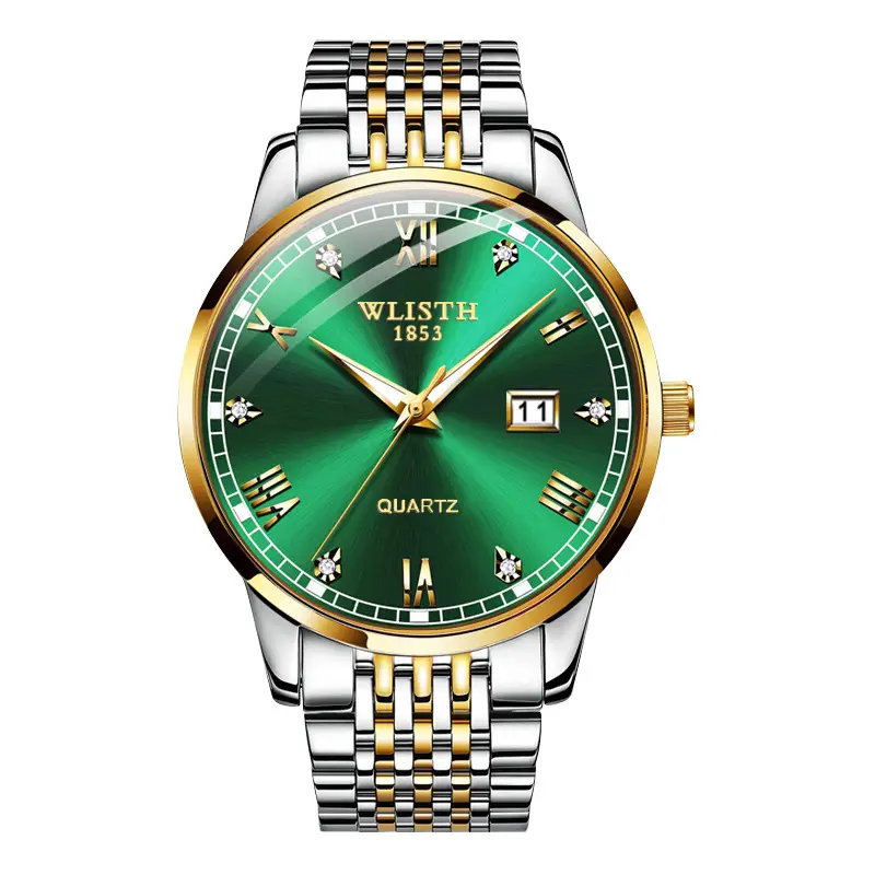 Wally Full Automatic Men's Quartz Watch Gold Steel Band