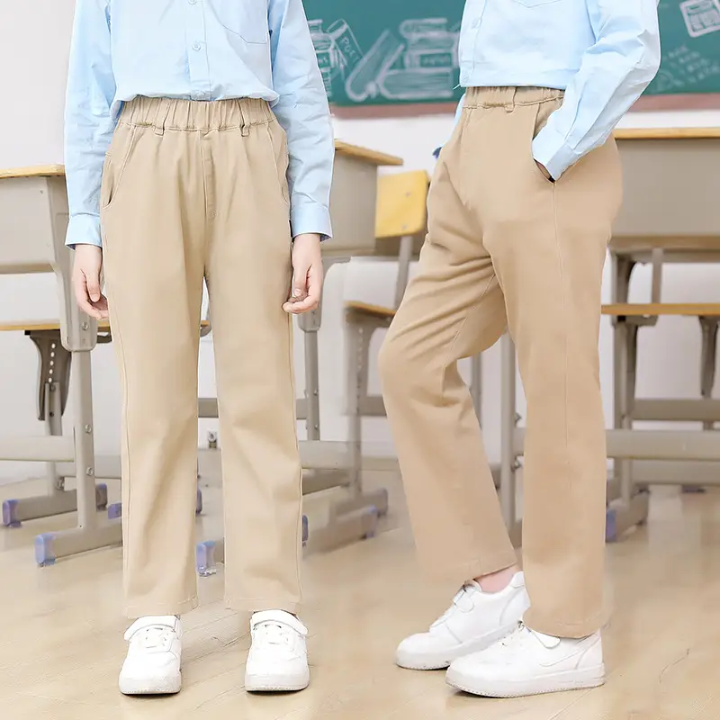 Children's Khaki Casual Pants for Boys Spring Autumn - Image 24