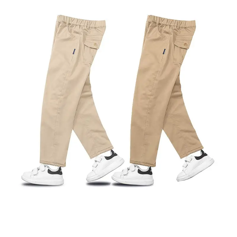 Children's Khaki Casual Pants for Boys Spring Autumn - Image 27