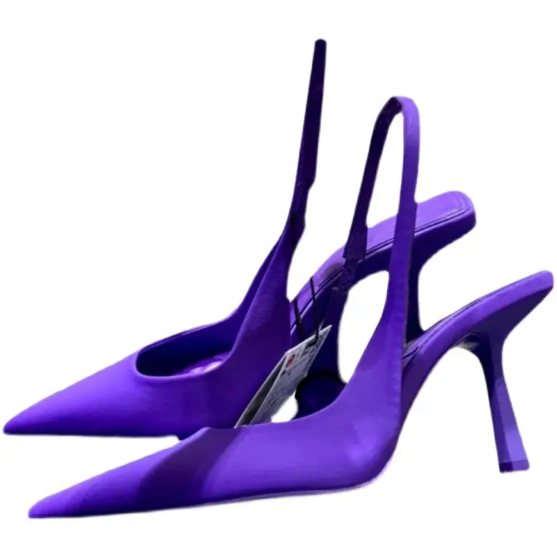 2023 Black Pointed Toe Stiletto Heels for Women