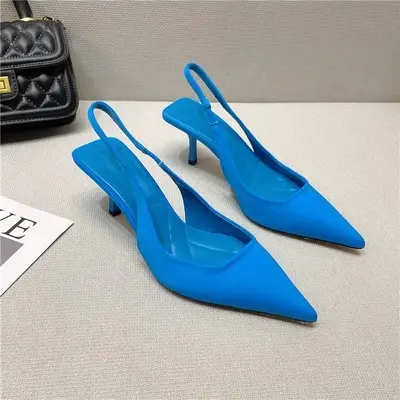 2023 Black Pointed Toe Stiletto Heels for Women