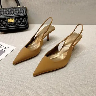 2023 Black Pointed Toe Stiletto Heels for Women
