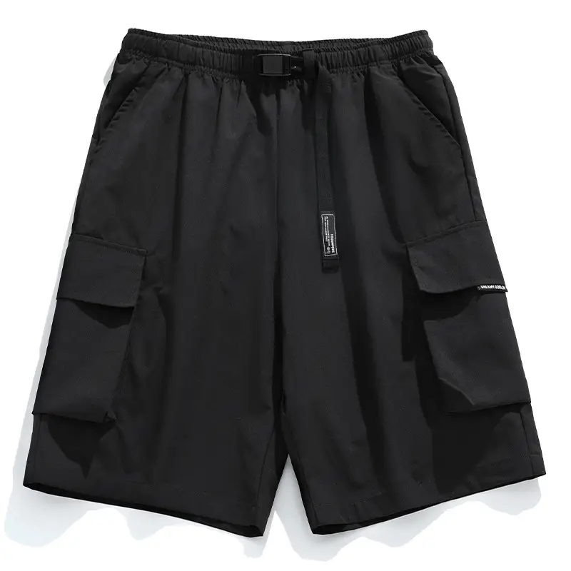 Helu Men Beige Cargo Shorts with 5/5 Pocket - Image 2