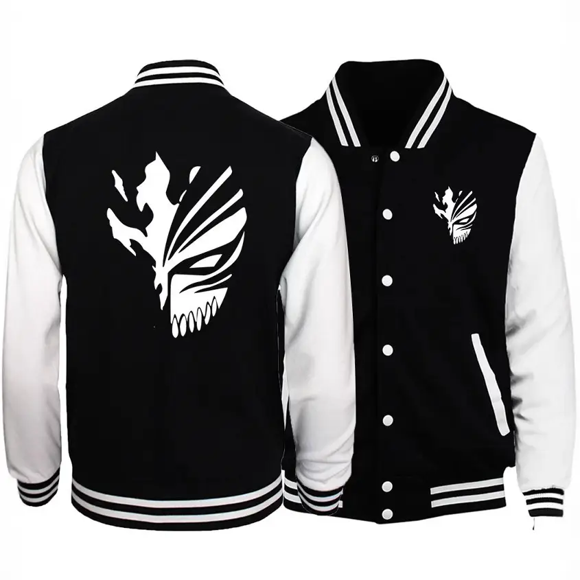 Naruto Black White Bomber Jacket One Size