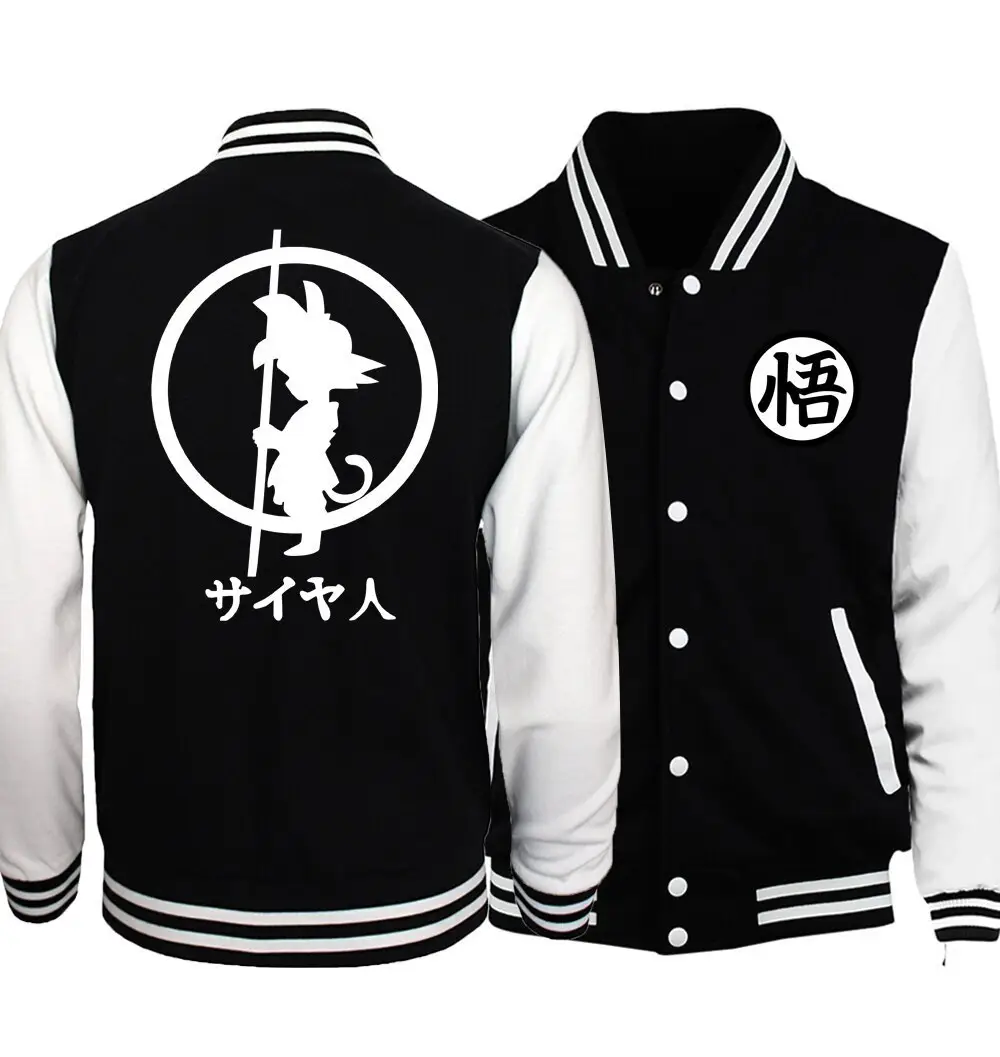 Naruto Black White Bomber Jacket One Size