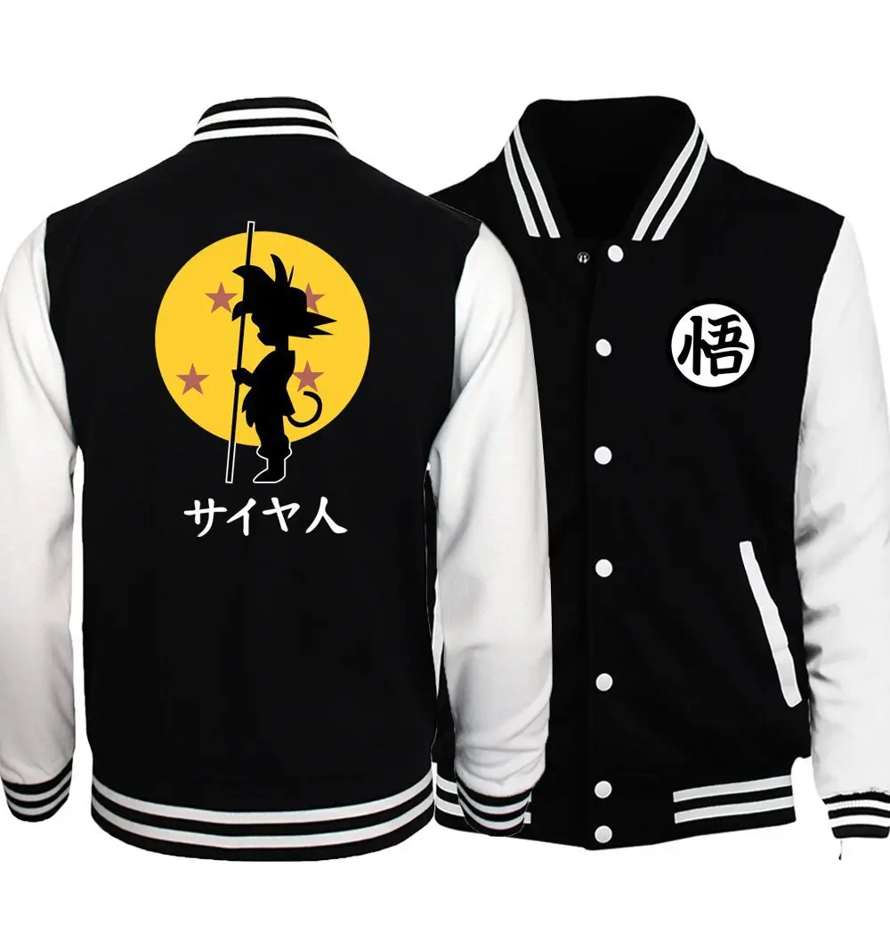Naruto Black White Bomber Jacket One Size