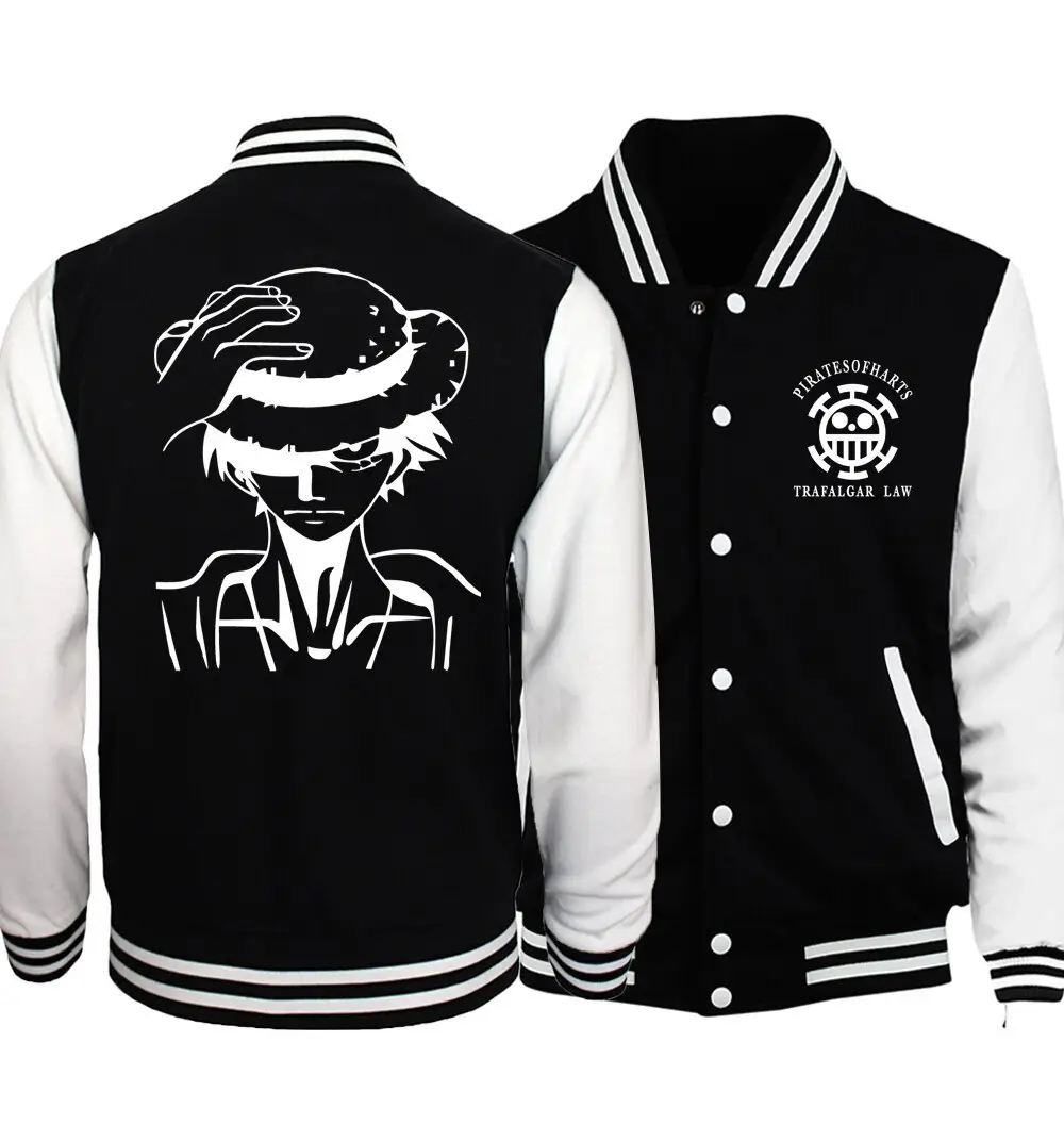 Naruto Black White Bomber Jacket One Size