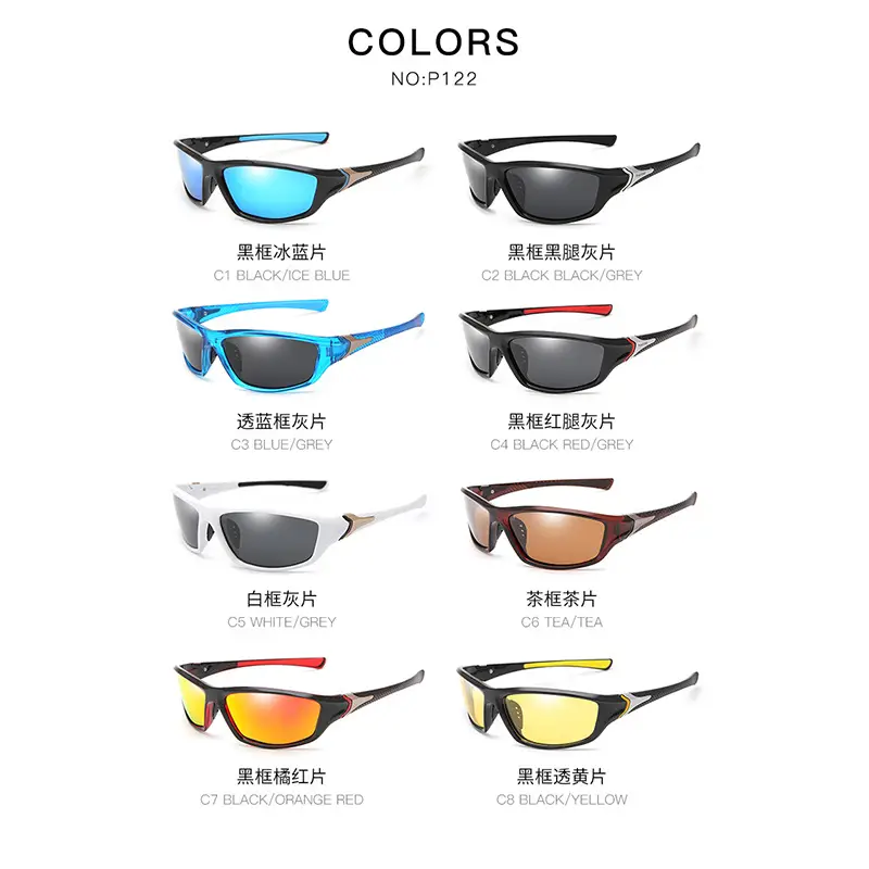 Black Frame Orange Polarized Sunglasses for Men Women - Image 12