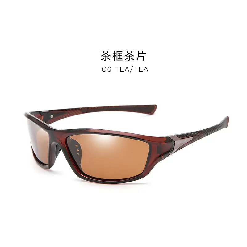 Black Frame Orange Polarized Sunglasses for Men Women - Image 6